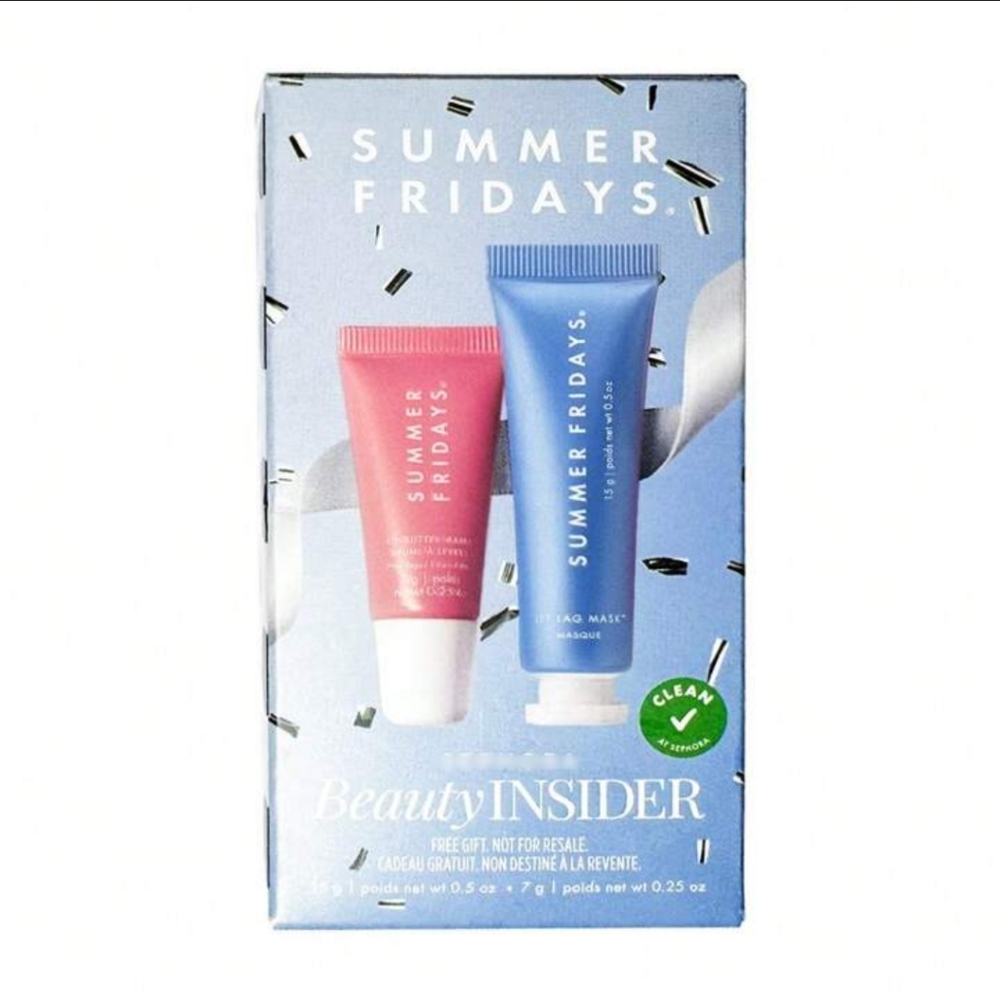 NIB Summer Fridays Bwauty Insider Jet Lag Mask + Moisturizer And Lip Balm Mini - Picture 3 of 4